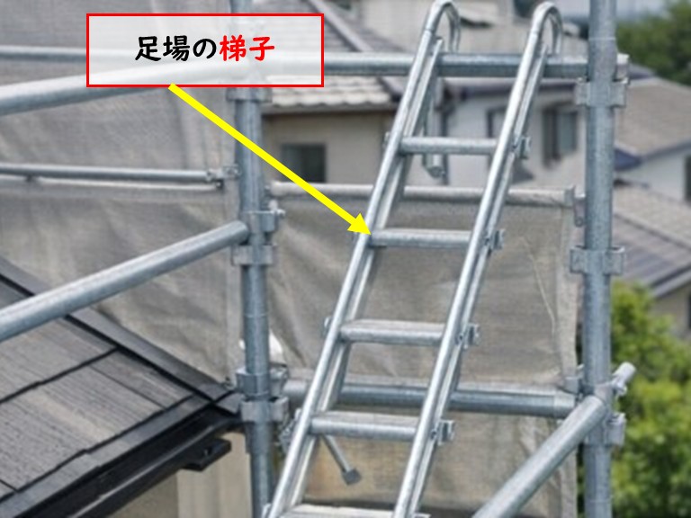 足場部材　梯子